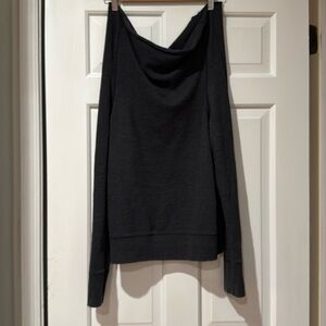 Plush & Lush off the shoulder sweatshirt